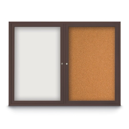 United Visual Products Corkboard, 24"x36", Rubber/Black UV402PLUS-BLACK-RUBBER